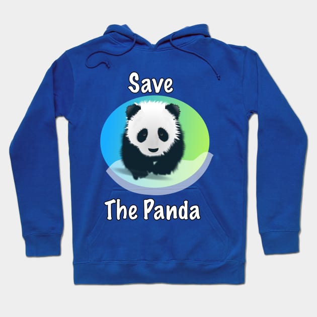 Save The Panda Hoodie by BlueDolphinStudios